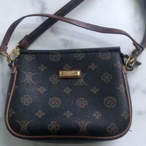 Rosetti Small Brown Crossbody Purse Bag Vinyl